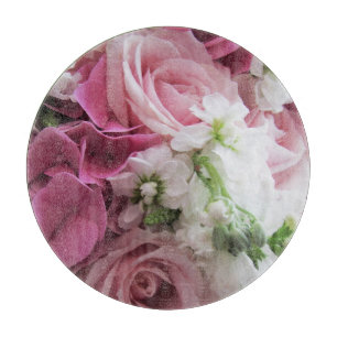 Planche À Découper Conseil de taille du verre de roses et