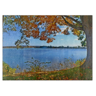 Planche À Découper Conseil de taille du verre de vue d'automne
