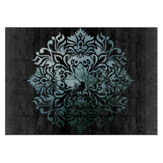 Planche À Découper Conseil de taille du verre - 'Raven se reposant