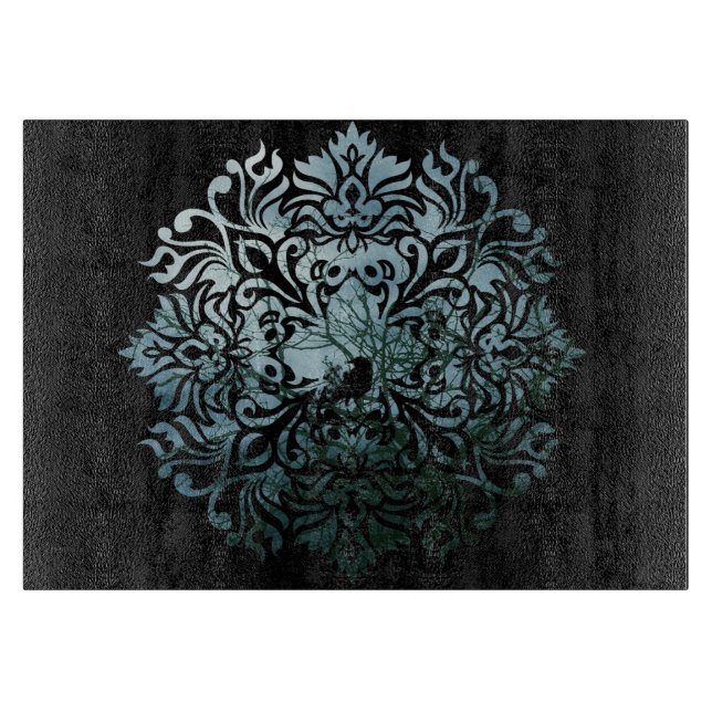 Planche À Découper Conseil de taille du verre - 'Raven se reposant (Devant)