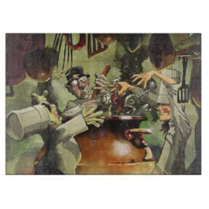 Planche À Découper Conseil décoratif de taille du verre de 3 chefs