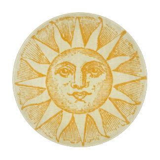 Planche À Découper Conseil vintage de taille du verre de Sun