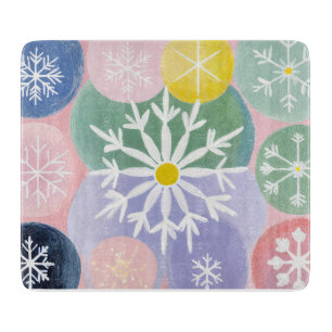 Planche À Découper Constellations des flocs de neige