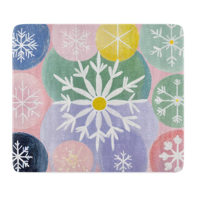 Planche À Découper Constellations des flocs de neige (Devant)