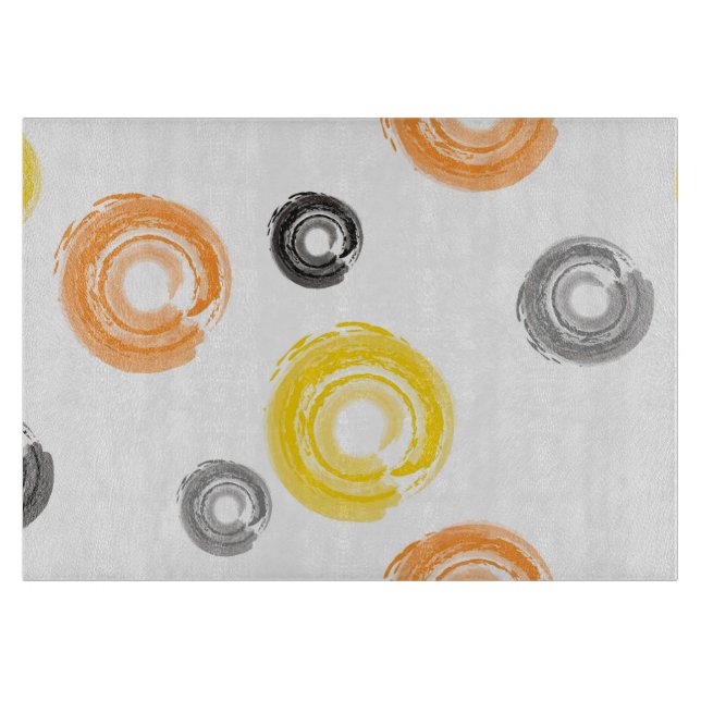 Planche À Découper Cool, tendance, urbain, moderne peinture brosse (Devant)