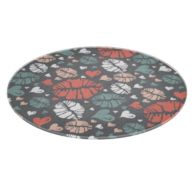 Planche À Découper Copie de baiser et motif de coeur (Coin)