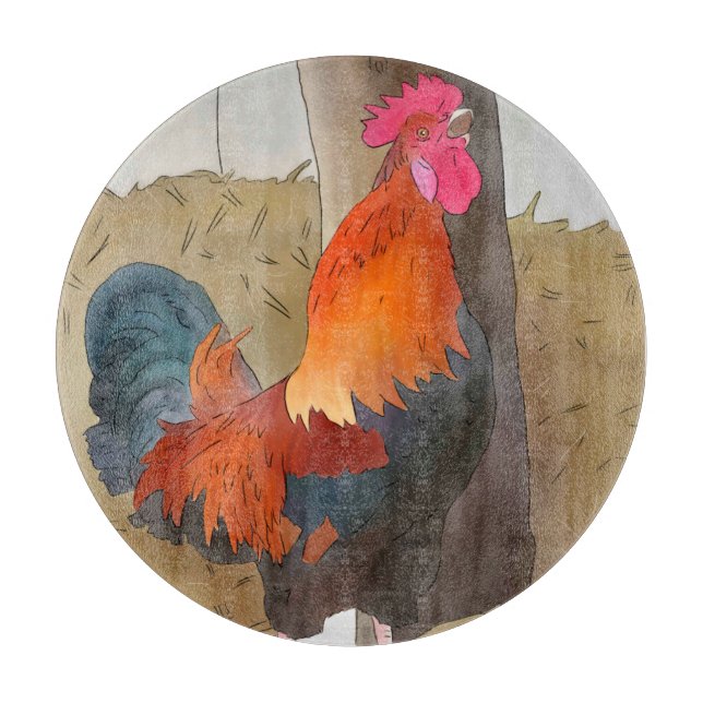 Planche À Découper coq chantant (Devant)