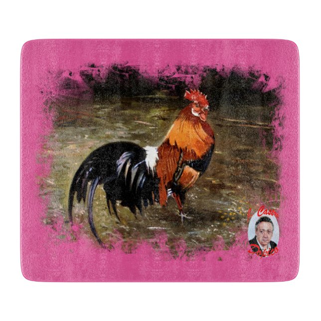 Planche À Découper Coq/Gaulois/Rooster (Devant)