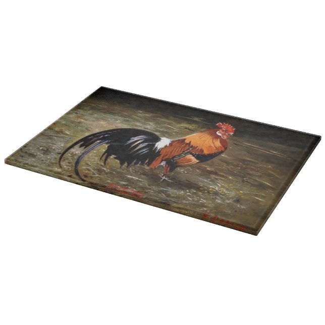 Planche À Découper Coq/Gaulois/Rooster (Coin)