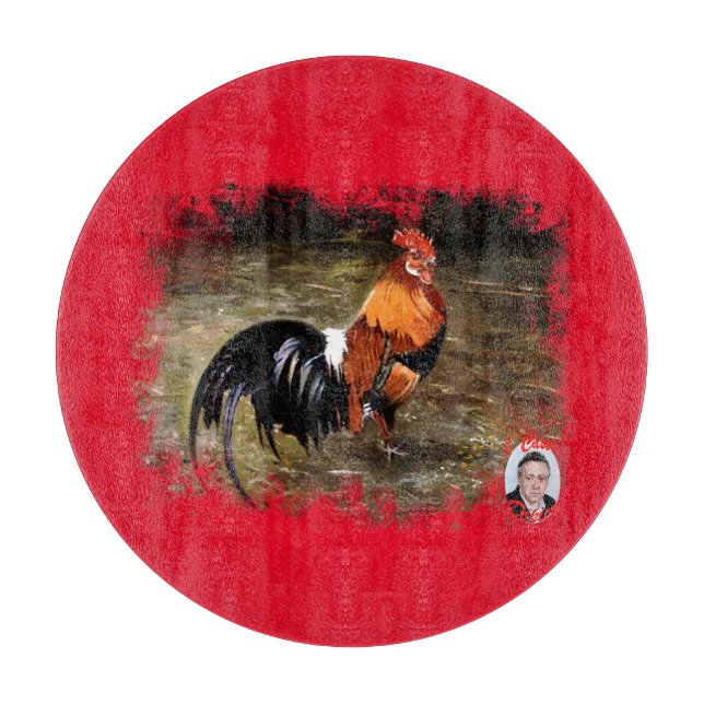 Planche À Découper Coq/Gaulois/Rooster (Devant)