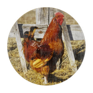 Planche À Découper Coq Rhode Island Red