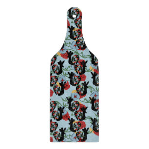 Planche À Découper Coqs Motif Floral Mexicain Folk