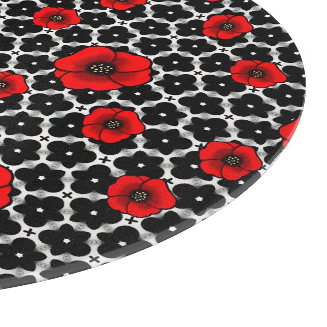 Planche À Découper Coquelicot sur le jardin gothique (Coin)