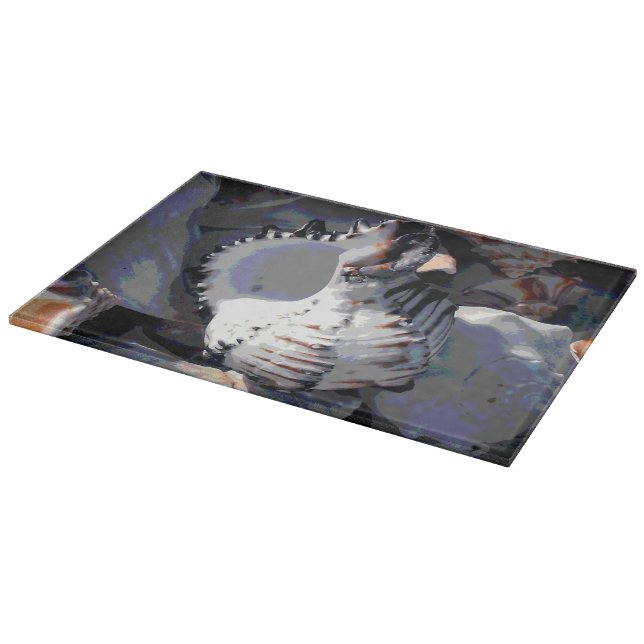 Planche À Découper Coquillage rayé (Coin)