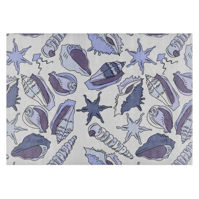 Planche À Découper Coquillages de Lavendar (Devant)