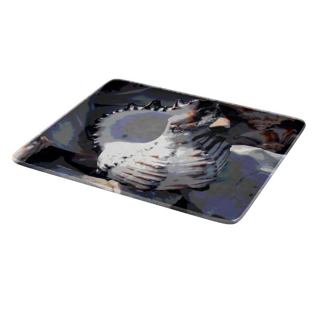 Planche À Découper Coquille de mer rayée (Coin)