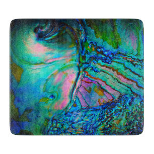 Planche À Découper Coquille d'ormeau bleue