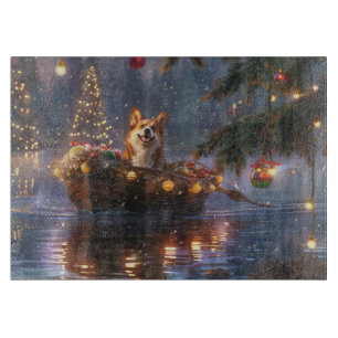 Planche À Découper Corgi Christmas Festive Voyage