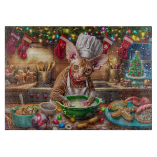 Planche À Découper Cornish Rex Fêtes de fin d'année : Noël Festif