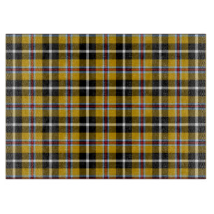 Planche À Découper Cornouailles National Tartan Jaune et Noir Plaid