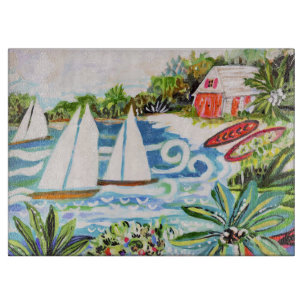 Planche À Découper Cottage rouge de la baie II