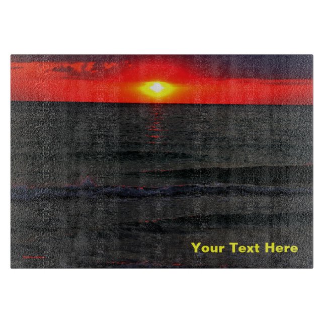 Planche À Découper Couché de soleil de Floride (Devant)