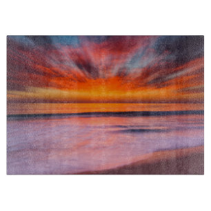 Planche À Découper Coucher de soleil abstrait de Tamarack Beach