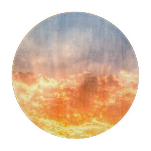Planche À Découper Coucher de soleil coloré : crépuscule du ciel.