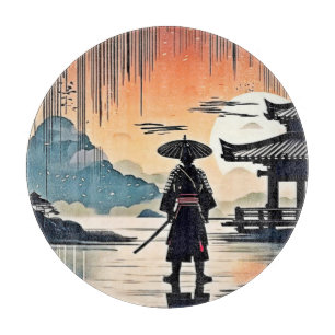 Planche À Découper Coucher de soleil de Samurai : Voyage réfléchi