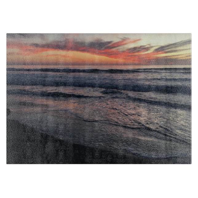 Planche À Découper Coucher de soleil de San Diego (Devant)