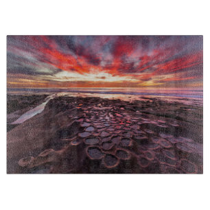 Planche À Découper Coucher de soleil incroyable aux bassins de marée