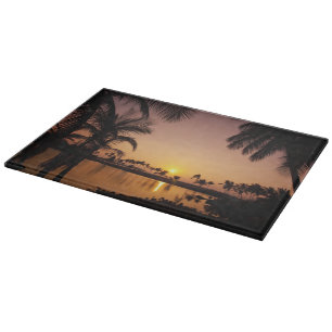 Planche À Découper Coucher de soleil sur la baie d'Anaeho'omalu, Big 