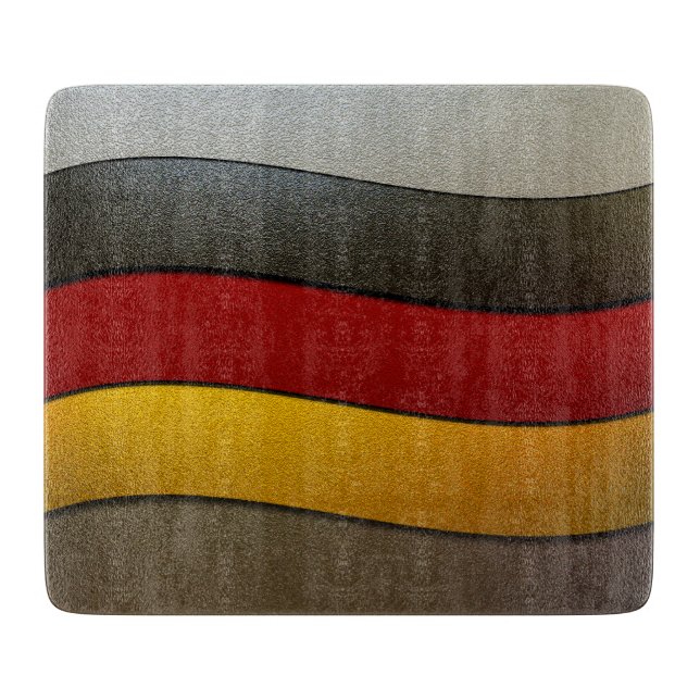 Planche À Découper Couleur-Chrome de drapeau de l'Allemagne par (Devant)