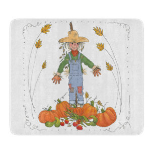 Planche À Découper Couleur d'aquarelle Citrouille