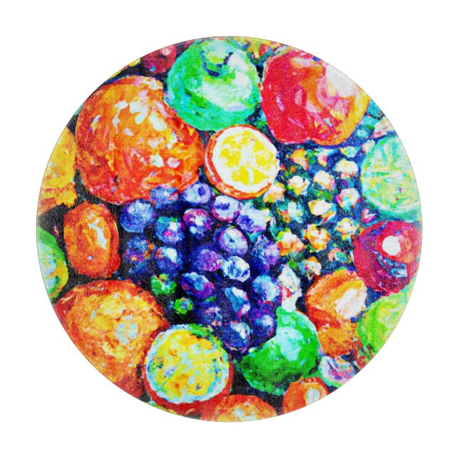 Planche À Découper Couleur vibrante des fruits. Commandez dès mainten (Devant)