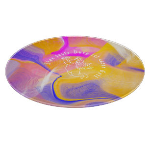 Planche À Découper Couleurs, Texte, Image ou Logo
