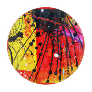 Planche À Découper Couleurs vives Peinture Motif. Commandez dès maint