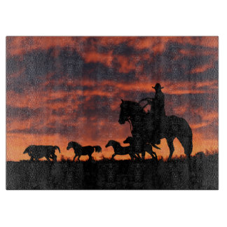Planche À Découper Country Western Cowboy Cutting Board
