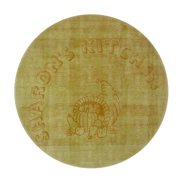 Planche À Découper Coupe - Bambou avec cornucopie (Devant)