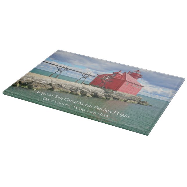 PLANCHE À DÉCOUPER COUPE DE VERRE BD, "STURGEON BAY CANAL PT (Coin)