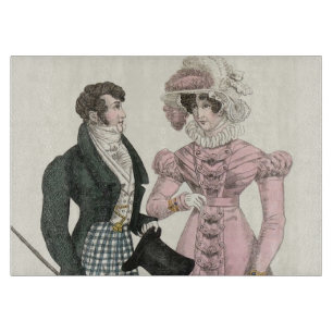 Planche À Découper Couple Mariage Antique 1823 Homme Femme Mode