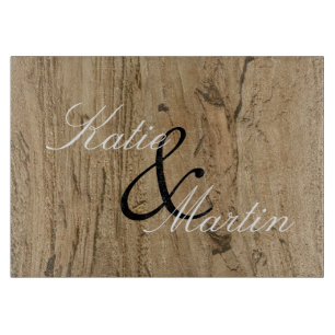 Planche À Découper Couples uniques Brown Stripe Woodgrain Photo Natur
