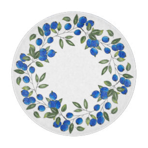 Planche À Découper Courbe de bleuets