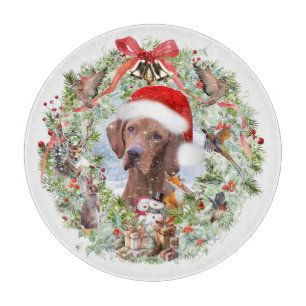 Planche À Découper Couronne de Noël de Vizsla en Hongrie