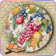 PLANCHE À DÉCOUPER - Couverte de fruits colorés - 