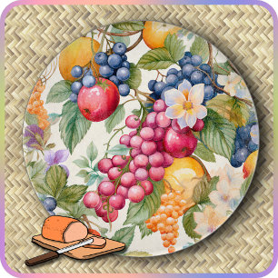 PLANCHE À DÉCOUPER - Couverte de fruits colorés - 