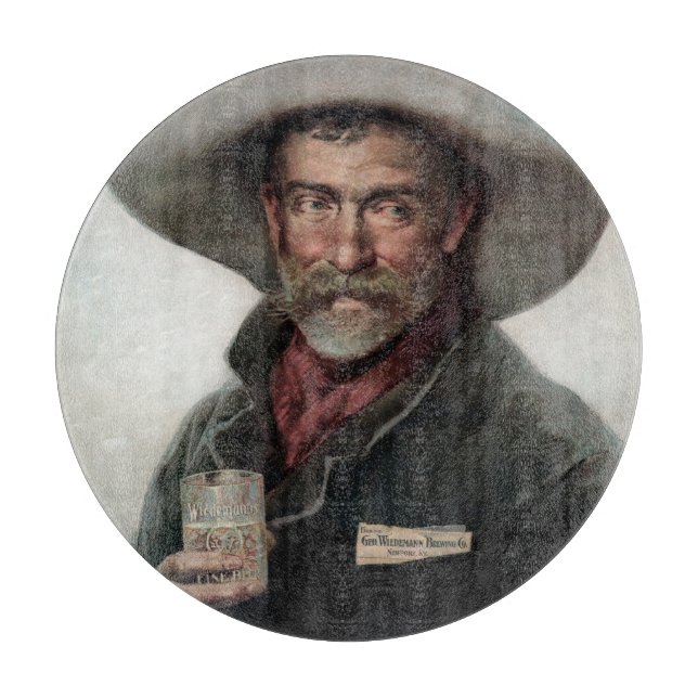 Planche À Découper Cowboy espagnol Ranchero dans le Vieux-Ouest Saloo (Devant)