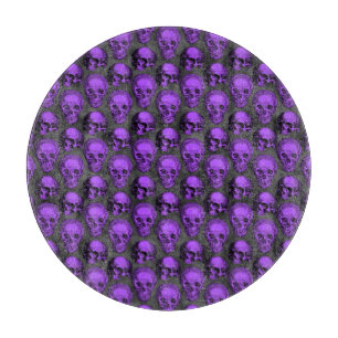 Planche À Découper Crânes violets et série Tournesol Design 1