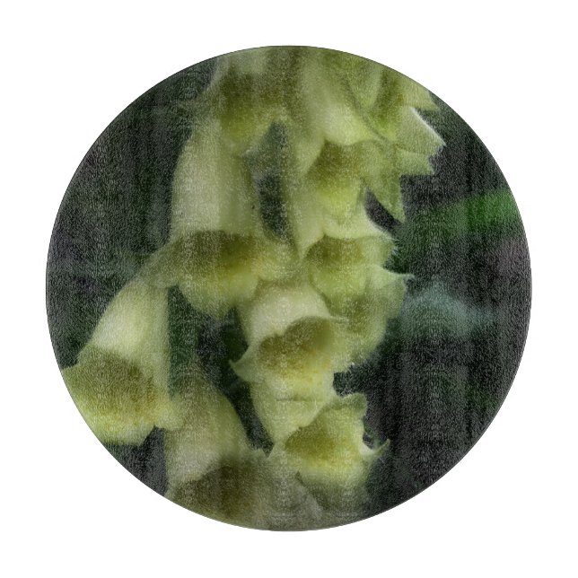 Planche À Découper Creamy White Foxglove Flowers (Devant)