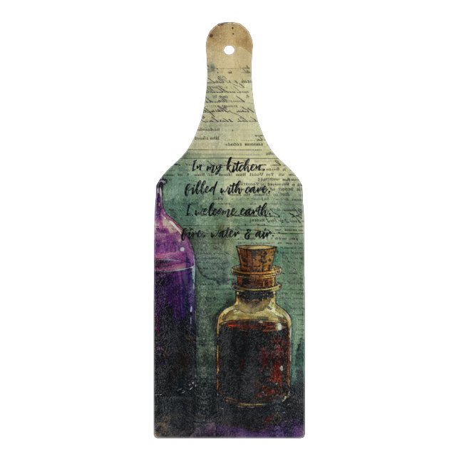Planche À Découper Créez Vos Propres Flacons de Potion Apothicaire (Devant)